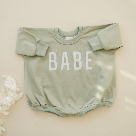BABE Sweatshirt Romper - more colors - Little Joy Co.