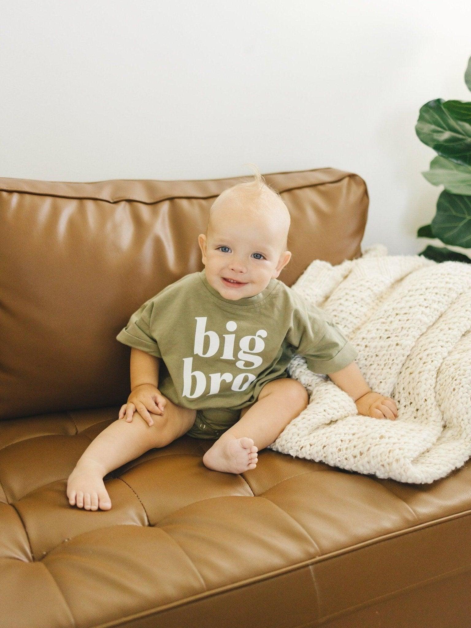 Big Bro T - Shirt Romper - more colors - Little Joy Co.