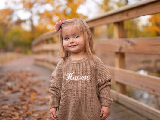 Custom Embroidered Sweater - more colors - Little Joy Co.