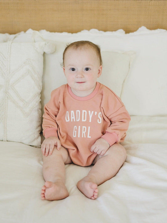 Daddy's Girl Sweatshirt Romper - more colors - Little Joy Co.