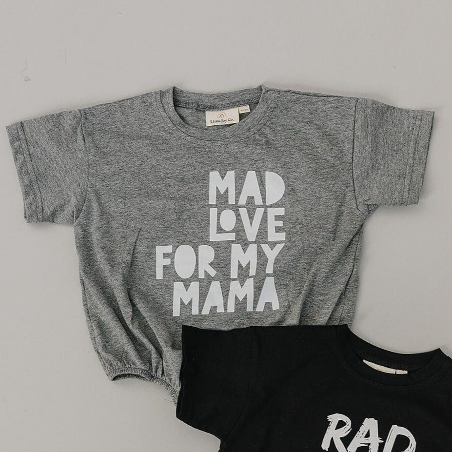 Mad Love for My Mama Oversized T-Shirt Romper - more colors