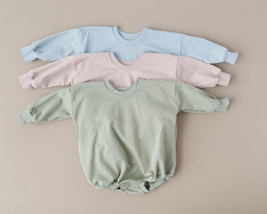 Sweatshirt Romper - more colors - Little Joy Co.