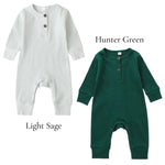 Ribbed Baby Romper - Baby Boy Clothes - Neutral Baby Outfit