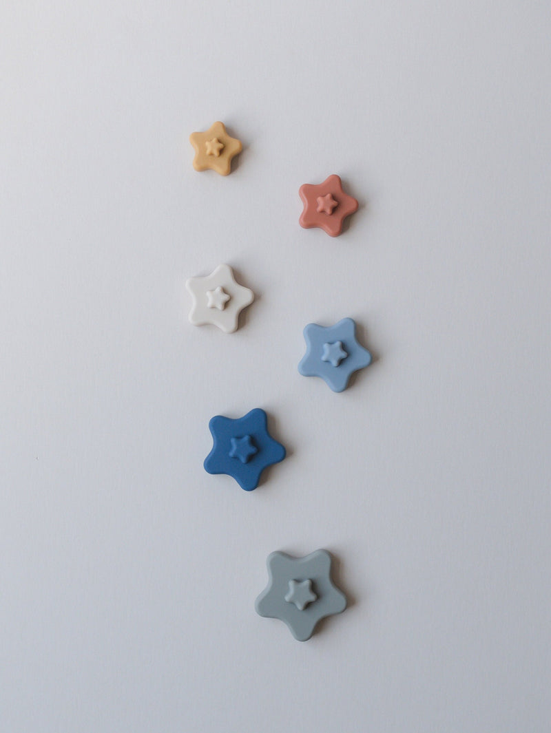 Silicone Star Stacking Toy - Stacking Star Toy - Star Stacker Toy - Silicone Toy Stacker - Rainbow Stacking Tower - Minimalist Toys Toddler