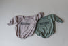 BOSTON Graphic Oversized Sweatshirt Romper - Baby Bubble Romper - Sweatshirt Bubble Romper - Baby Boy Clothes - Baby Girl - Neutral