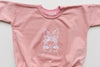 Baby Girl Bunny Easter Graphic Oversized Sweatshirt Romper - Rabbit Sweatshirt Bubble Romper - Baby Girl Clothes - Baby Girl Easter Shirt