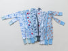 Blue Fish Baby Bamboo Baby Pajamas - Ocean Theme Bamboo Zipper Romper - Convertible Romper PJs - Footie Pajamas - Zippy PJs - Baby Boy