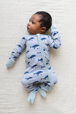 Whale of a Time Bamboo Zippy Romper