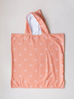 Orange Sun Kids Beach Towel Poncho - Baby Toddler Girl Boy Neutral - Hooded Beach Towel - Microfiber Bath Towel