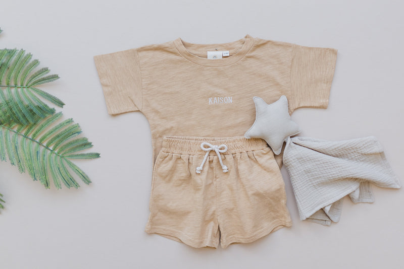 Custom Embroidered Organic Cotton Outfit