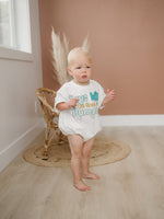 Boys Will Be Good Humans Oversized T-Shirt Romper - Baby Boy Bubble Romper - Baby Boy Outfit - Kind Nice Humans - Baby Boy Tee