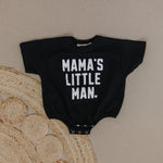 MAMA'S LITTLE MAN Oversized T-Shirt Romper - Baby Boy Bubble Romper - Baby Boy Outfit - Mama Mother Mom Mommy Son Outfit Shirt Top