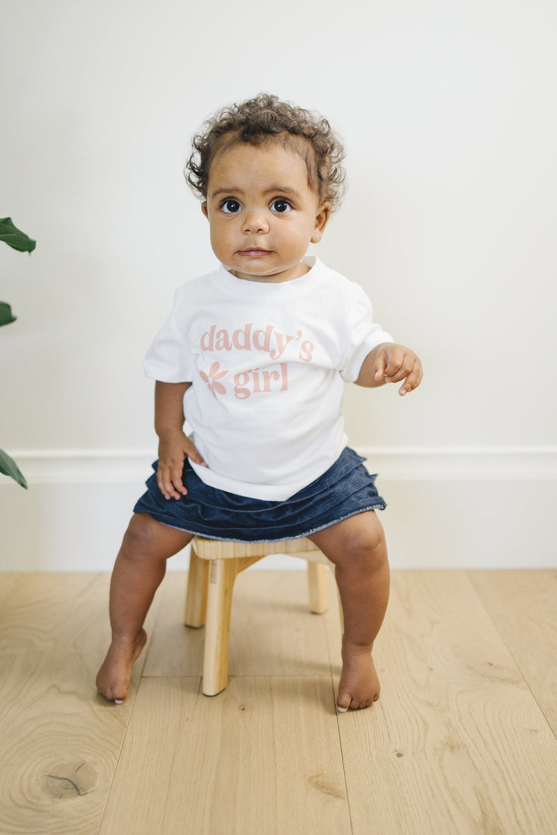 Daddy's Girl Organic Cotton T-Shirt - Baby Girl Shirt - Baby Girl Outfit - Dad Daughter Dada Daddy Tee