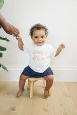 Daddy's Girl Organic Cotton T-Shirt - Baby Girl Shirt - Baby Girl Outfit - Dad Daughter Dada Daddy Tee