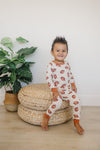 Football Print Baby & Toddler Bamboo Pajamas - Bamboo 2pc Pajama Set - Baby Boy Two-Piece Pajamas - 2pc PJs - Pants Shirt Top - Fall Sports