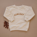 GAMEDAY Organic Cotton Crewneck Sweatshirt - Fall Graphic Sweatshirt - Baby Boy Toddler Girl - Fall Baby Clothes - Football Sports Neutral