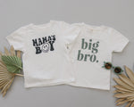 MAMA'S BOY 100% Cotton T-Shirt - Baby Boy Shirt - Baby Boy Outfit - Smiley Retro Groovy - Mommy Mom Mama Son Tee - Toddler