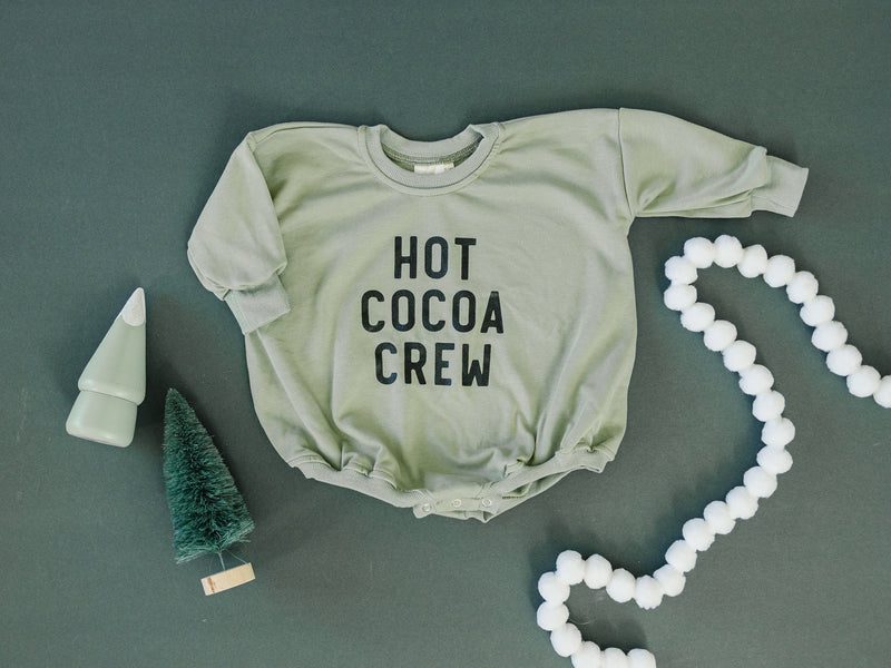 Hot Cocoa Crew Oversized Sweatshirt Romper