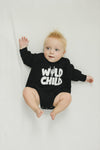 Wild Child Oversized Sweatshirt Romper