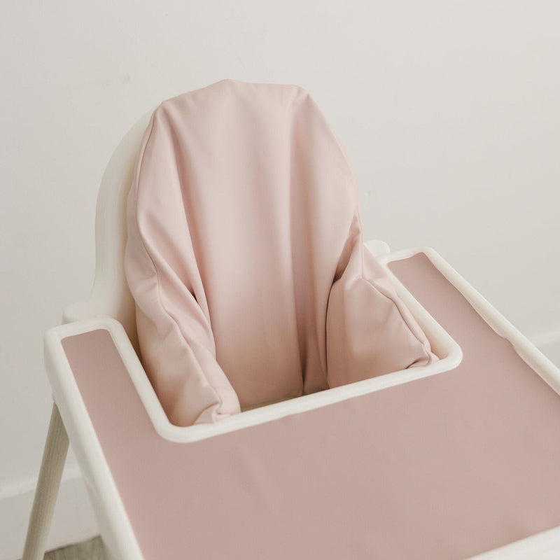 Blush Pink Vegan Leather Cushion Cover