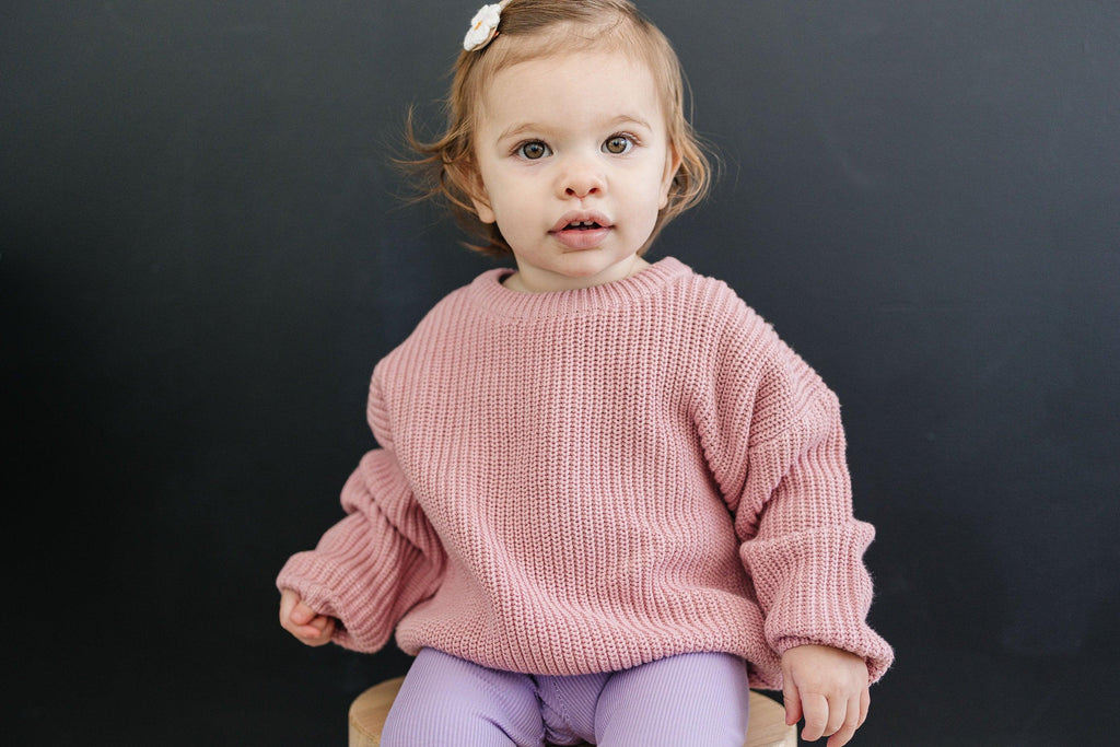 Oversized Chunky Knit Sweater Babies & Toddlers - Toddler Sweater - Baby Sweater - Baby Girl Clothes - Neutral Baby Outfit - Baby Clothes
