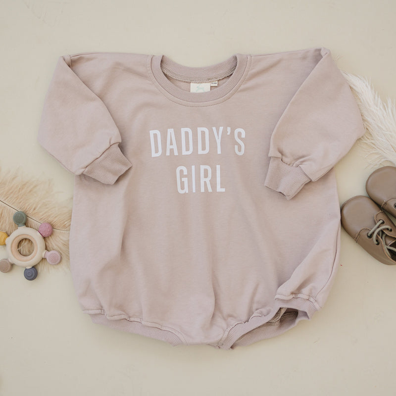 Daddy's Girl Oversized Sweatshirt Romper - more colors